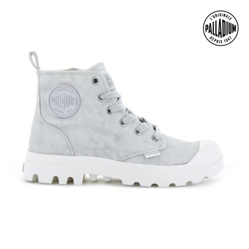 Dámské Boty Palladium Pampa Zip Desertwash Světle Šedé | CZ FPS-91T